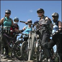 Girls riding week in Morzine